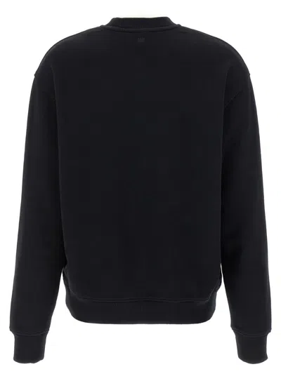 Ami Alexandre Mattiussi Ami Paris Ami De Coeur Crewneck Sweatshirt In Black