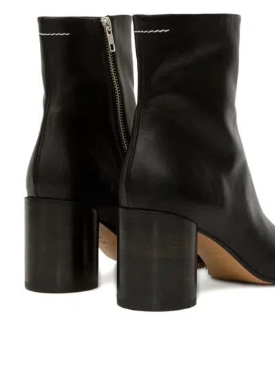Mm6 Maison Margiela 70mm Anatomic Block-heel Ankle Boots In Black