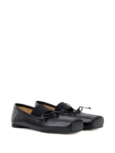 Mm6 Maison Margiela Mm6 By Maison Margiela Black Ballet Flats With Elastic Band In Black