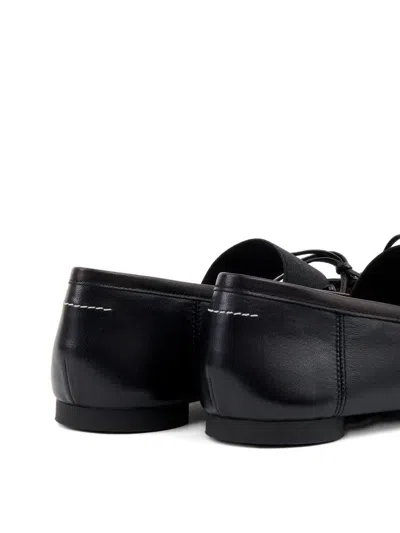 Mm6 Maison Margiela Mm6 By Maison Margiela Black Ballet Flats With Elastic Band In Black