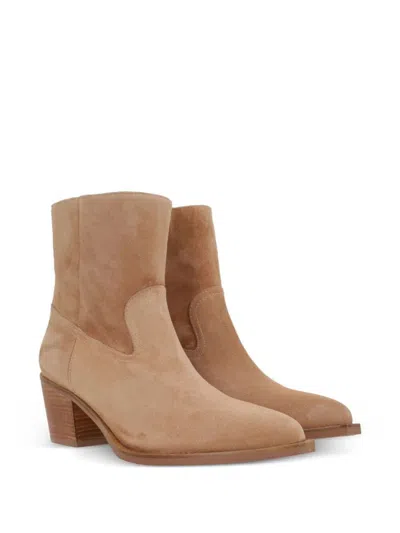 Stuart Weitzman 60mm Tate Suede Ankle Boots In Multi