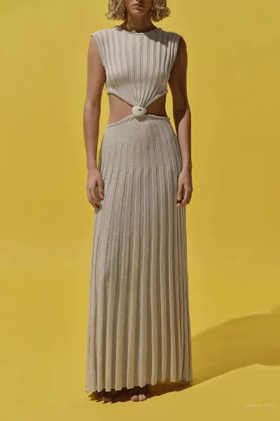 Baobab Blade Dress In Marble Ivory In Neutral
