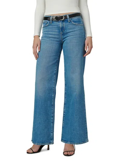 Joe's Jeans Women's The Lou Lou Low-rise Wide-leg Jeans In Blue