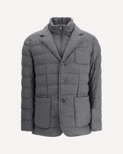 Herno Blazer Down Jacket In Gray