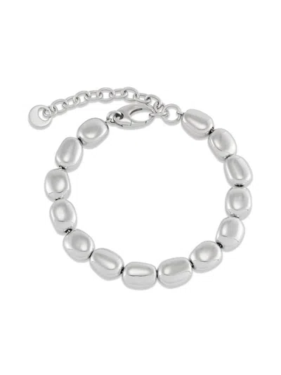 Saks Fifth Avenue Women's Sterling Silver Polished Pebble Link Bracelet/9"
