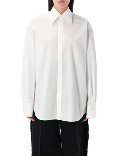 Carven Oversized Shirt In Loose Fit For Women In White