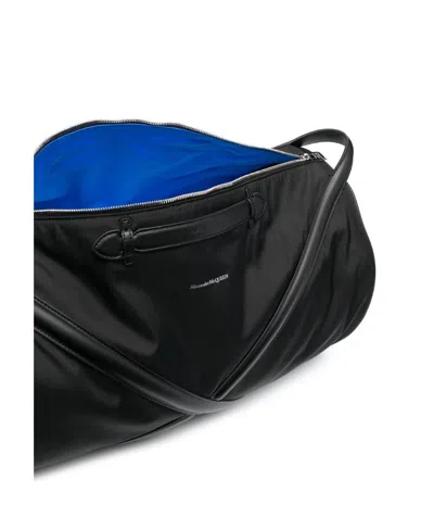 Alexander Mcqueen Logo Printed Zipped Duffel Bag