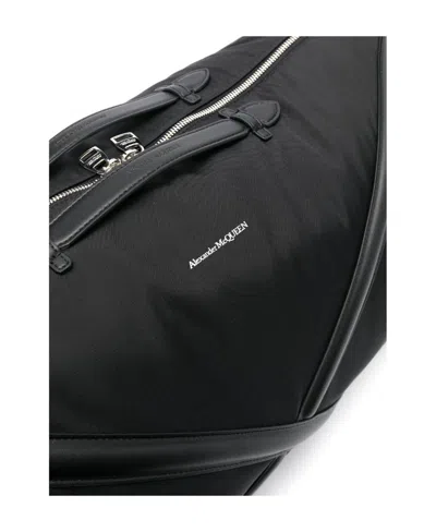 Alexander Mcqueen Logo Printed Zipped Duffel Bag