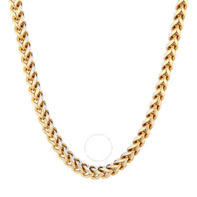 Robert Alton Yellow Finish Stainless Steel Chain And Bracelet Set For Men