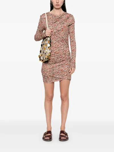 Isabel Marant Étoile Denise Mini Dress In Pink