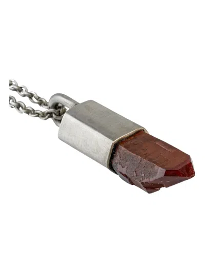 Parts Of Four Iron-quartz Necklace In Metallic