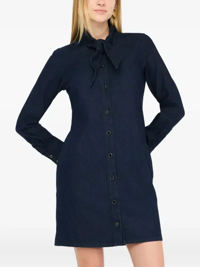Liu •jo Denim Shirt Dress In Blue