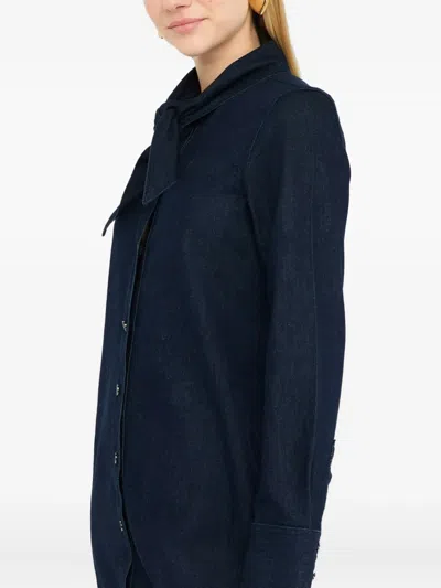 Liu •jo Denim Shirt Dress In Blue