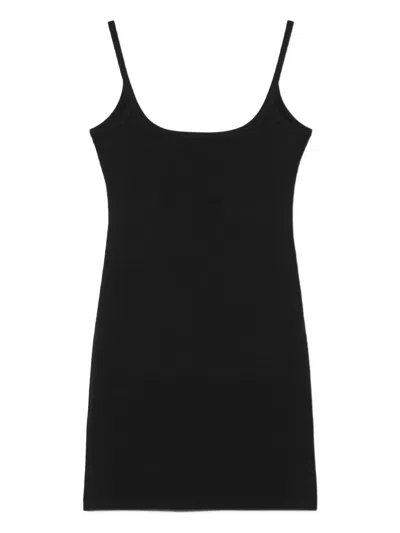 Versace ロゴ タンクワンピース In Black