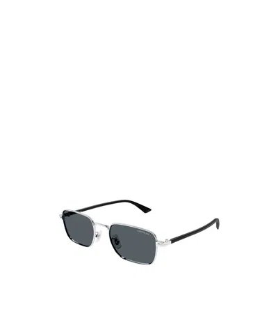 Montblanc Rectangle-frame Sunglasses In Metallic