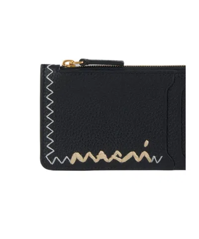 Marni Logo Embroidered Card Holder