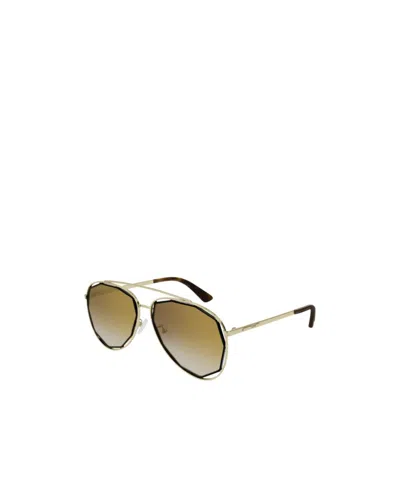 Mcq By Alexander Mcqueen Full Frame Sunglasses In Brown