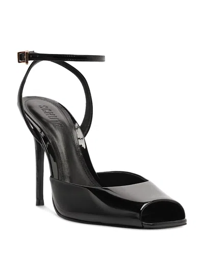 Schutz Estella Ankle Strap Sandal In Black