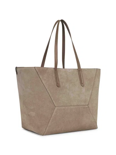 Brunello Cucinelli Suede Tote Bag