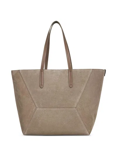 Brunello Cucinelli Suede Tote Bag