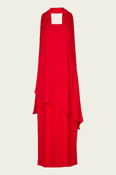 Baobab El Dress In Fire Red In Red