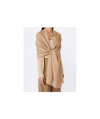Max Mara Letter Wool Shawl
