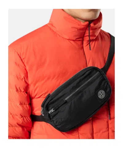 Stone Island Belt Bag With Zip Pocket And Ripstop Lining
