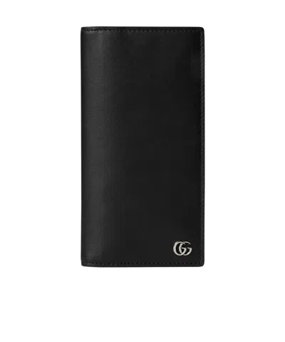 Gucci Gg Marmont Long Wallet In Black