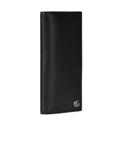 Gucci Gg Marmont Long Wallet In Black