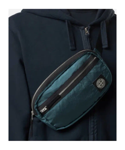 Stone Island Belt Bag With Zip Pocket And Ripstop Lining