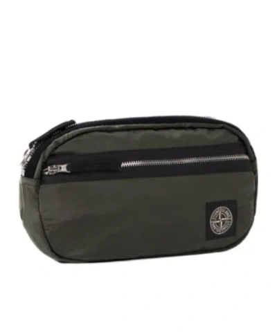 Stone Island Belt Bag With Zip Pocket And Ripstop Lining