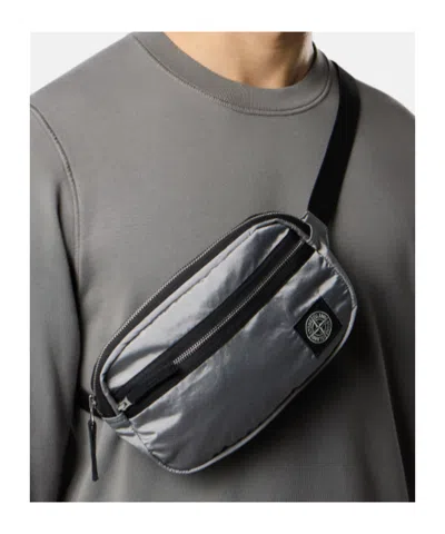 Stone Island Belt Bag With Zip Pocket And Ripstop Lining