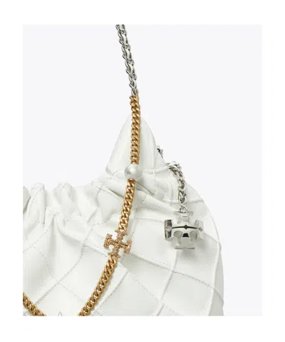 Tory Burch Mini Fleming Distressed Tote Bag