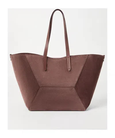 Brunello Cucinelli Duo Suede Tote Bag