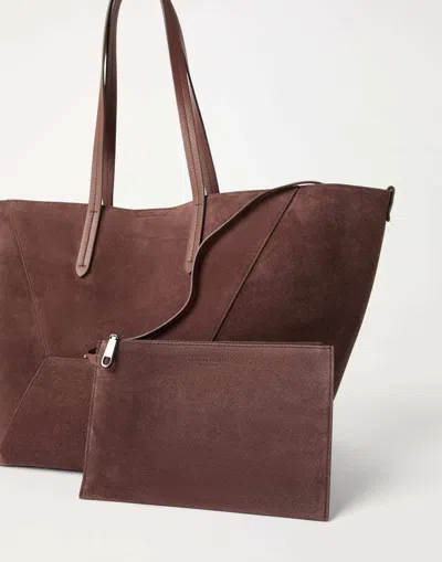 Brunello Cucinelli Duo Suede Tote Bag