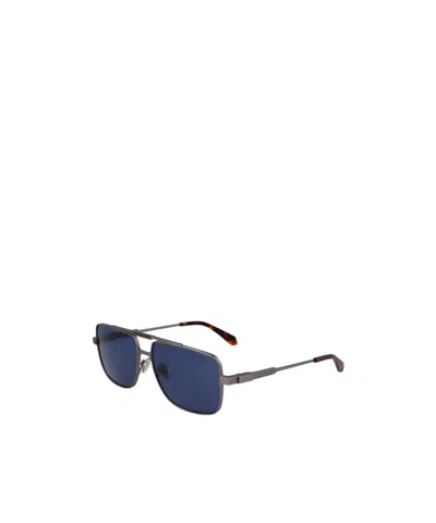 Ferragamo Geometric Frame Plain Mirror In Blue