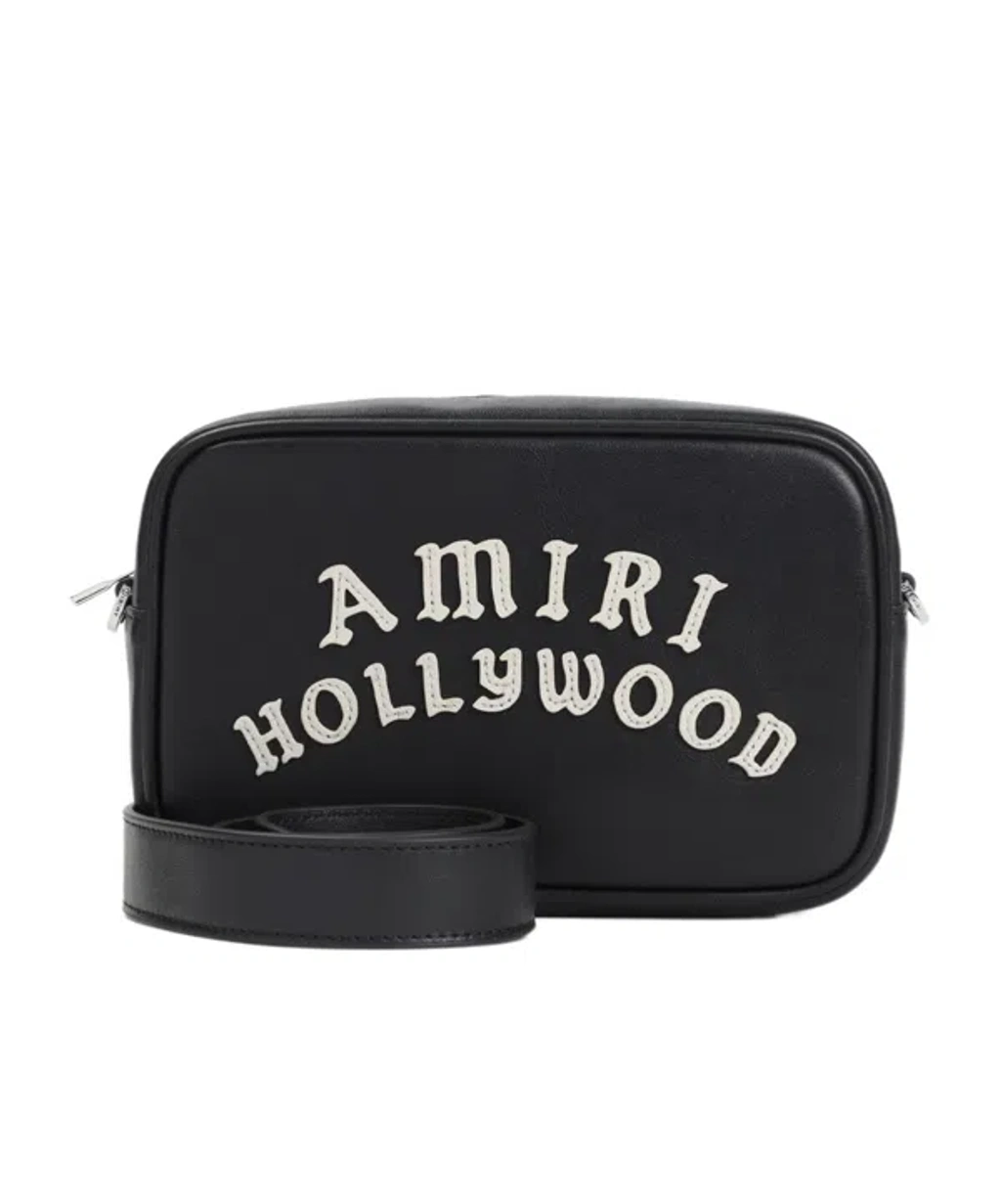 送料関税込★Amiri Hollywood Camera Case Amiri Hollywood Camera Case Strap Detachable Logo In Black