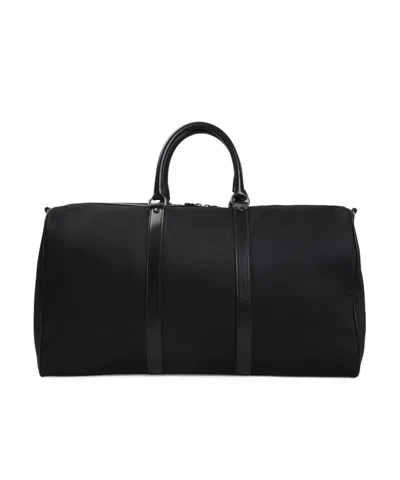 Kiton Nylon Duffle Bag With Leather Inserts