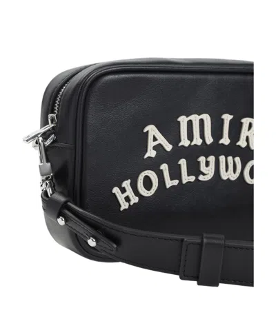 Amiri Hollywood Camera Case Strap Detachable Logo In Black