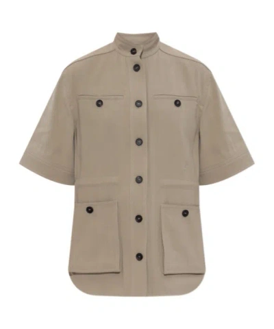 Ferragamo Saharan Jacket In Brown