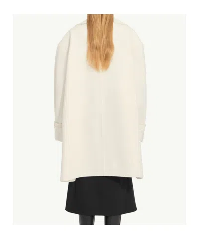 Mm6 Maison Margiela Wool Coat In Neutral