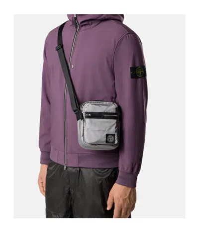 Stone Island Pouch Bag With Front Pocket And Ripstop Lining