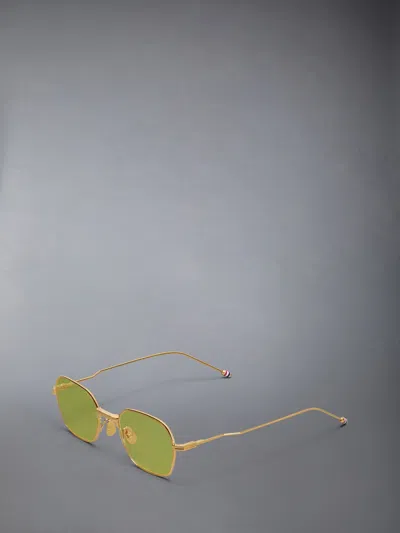 Thom Browne Full Frame Sunglasses In Gold