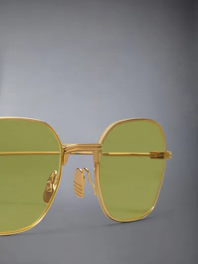 Thom Browne Full Frame Sunglasses In Gold