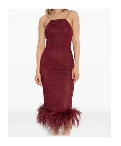 Oseree Oséree Dresses In Burgundy