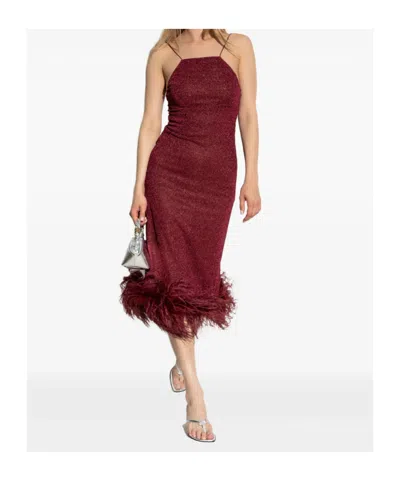 Oseree Oséree Dresses In Burgundy