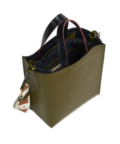 Marni Colour-block Leather Tote Bag
