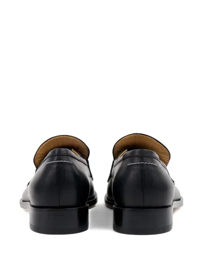 Mm6 Maison Margiela New Classic Stitch Moccasins In Black