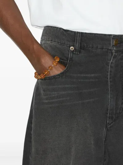 Isabel Marant Beige Rudraksha Seed Bracelets In Brown