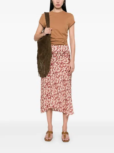 Isabel Marant A-line Floral Midi Skirt